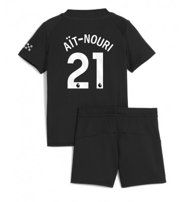Manchester City Rayan Ait-Nouri #21 Seconda Maglia Bambino 2025-26 Manica Corta (+ Pantaloni corti)